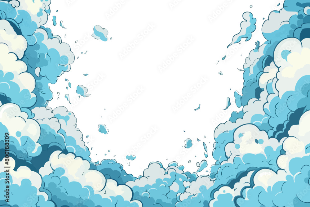 Fototapete Comic Blank Speech Bubble With Copy Space Over Color Background Design. Empty Template In Explosion Framework Representing Advertisement And Promoting Business.