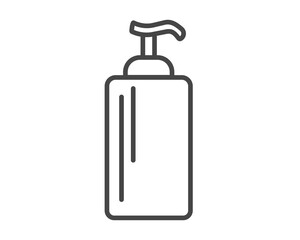 Vector icons of beauty, cosmetics and care. Bottle, jar, shower gel, face cream, body lotion, spray, ointment, paste.