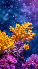 Fototapeta na wymiar yellow corals.