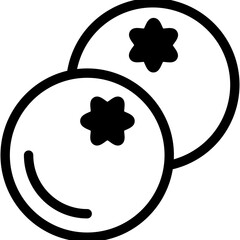 Vector Icon black, berry, Berry, cherry