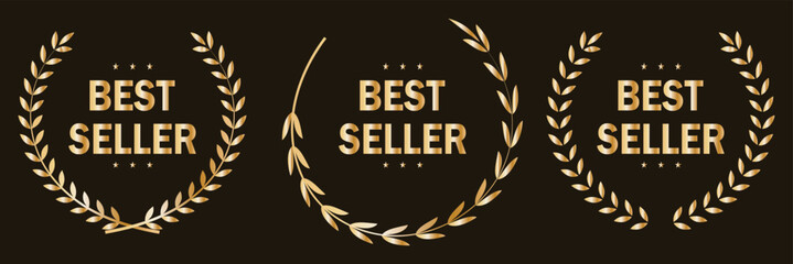 Best seller badge logo design.  Best Seller badge. Vector