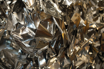 An art installation uses harsh - angular metal sculptures to convey a chaotic and tortured vision reminiscent of hell