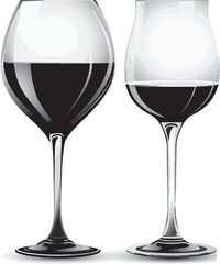 set of wine glasses