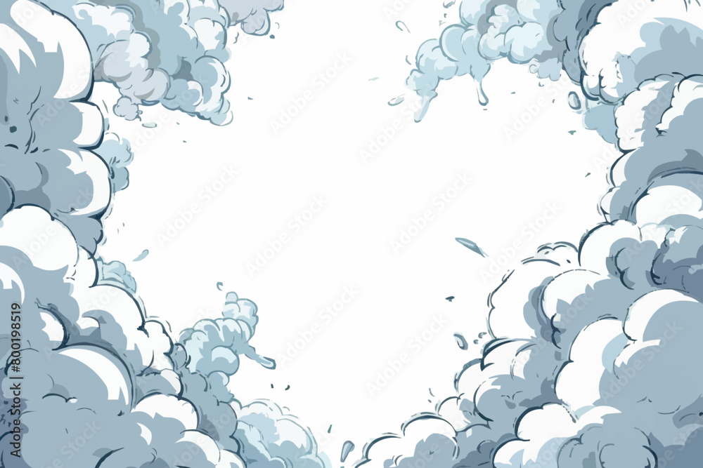 Poster comic blank speech bubble with copy space over color background design. empty template in explosion 