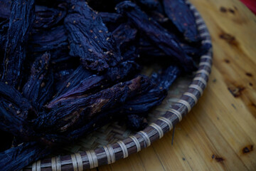 Hearth-dried buffalo meat as a traditional delicacy of Ha Giang ethnic minorities, Vietnam
