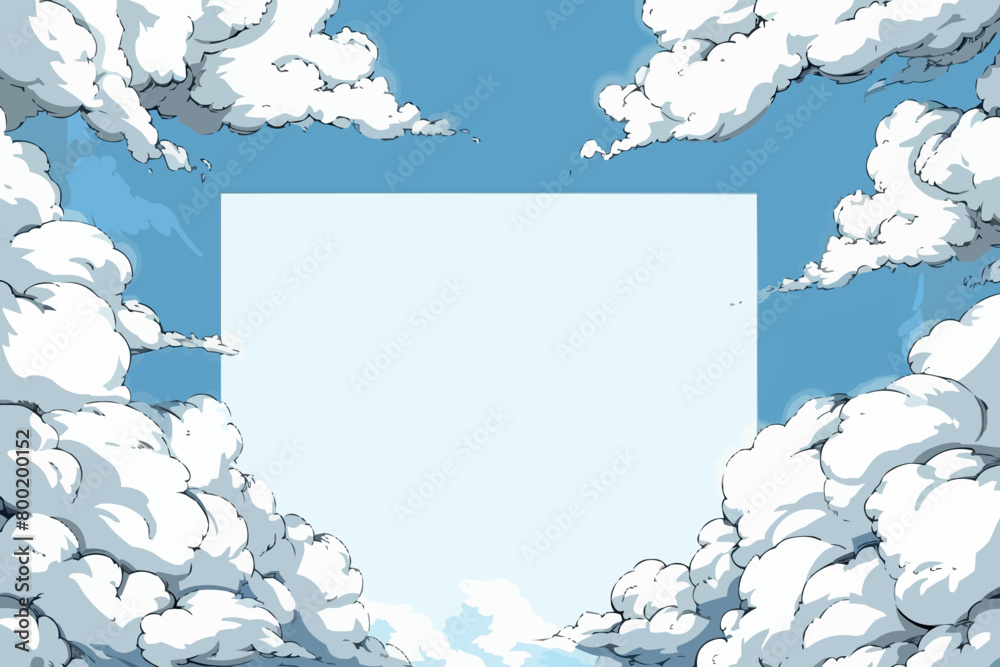 Poster comic blank speech bubble with copy space over color background design. empty template in explosion 