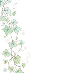 Ivy, Hand drawn wedding card