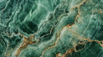 Obraz premium Rich Patterns Green Marble Texture with Refined Elegance