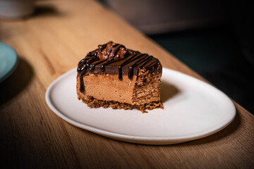 chocolate cake on a plate