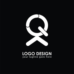 QA AQ Logo Design, Creative Minimal Letter AQ QA Monogram