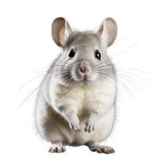 Obraz premium A chinchilla standing on its hind legs