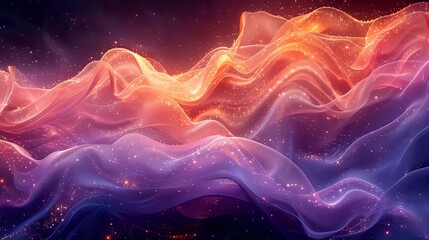 Elegant Cosmic Symphony: Abstract Curves in Space