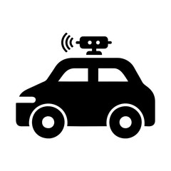 autonomous vehicle vector  icon