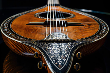 Aesthetic Elegance and Grace captured in the Image of a String Musical Instrument