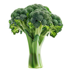 Broccoli isolated on transparent background