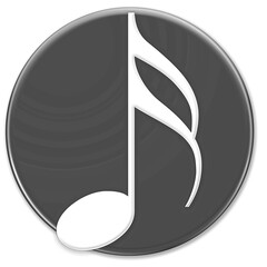 Fancy music note icon