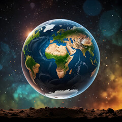 Fototapeta premium earth in space