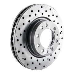 Car brake drums isolated on transparent background