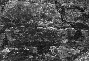 Stone wall pattern, natural stone texture, ground pavement background. Pencil sketch drawing illustration