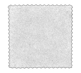 Paper confectionery napkin with solid brown texture. Hand drawn pencil sketch illustration