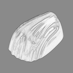 Chocolate candy isolated over transparent background, candy clipart png illustration. Hand drawn pencil sketch illustration