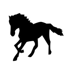 Of vector horses silhouettes
