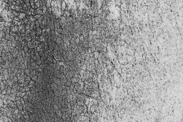 Cracked plaster texture. Old plastering pattern black and white monochrome background. Pencil sketch drawing illustration