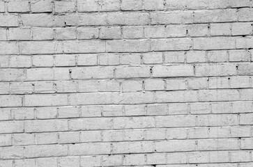 Brick wall texture. House wall pattern black and white photo, close view. Pencil sketch drawing illustration