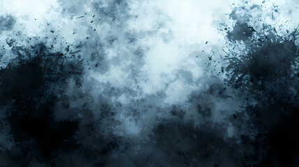 Abstract Blue and Black Smoke Artwork Concept