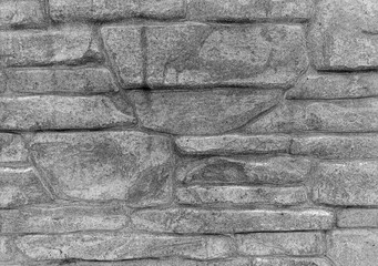 Brick wall pattern, old stones background. Pencil drawing sketch illustration