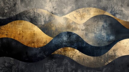 Obraz premium Abstract Retro, Grunge, Vintage texture, retro minimal style mockup. Decoration pattern, circle, wave art background. With copy space for text.