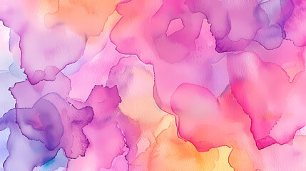 Vibrant Watercolor Wash Background With Pink and Blue Hues