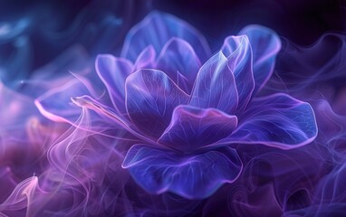 Obraz premium Abstract Smoke Flower Background