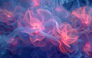 Abstract Smoke Flower Background