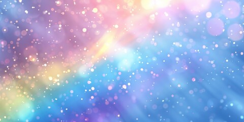 A vibrant abstract background with colorful bokeh lights and sparkling effects.