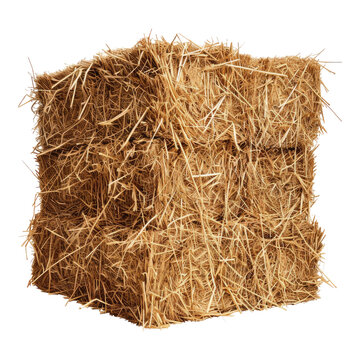 Hay stack isolated on transparent background