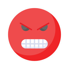 Hate emoji vector design in trendy style, ready to use icon