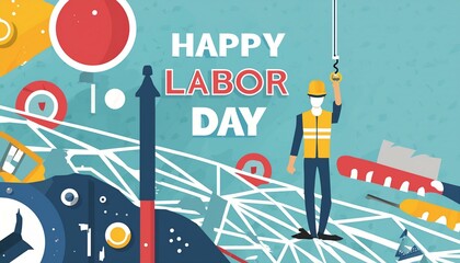 Workers' Appreciation: Labor Day Vector Art