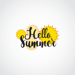 It's Summer time vector illustration. It's Summer time themes design concept with flat style vector illustration. Suitable for greeting card, poster and banner.