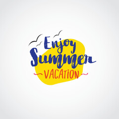 It's Summer time vector illustration. It's Summer time themes design concept with flat style vector illustration. Suitable for greeting card, poster and banner.
