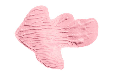 Shiny pink brush watercolor painting isolated on transparent background. watercolor png