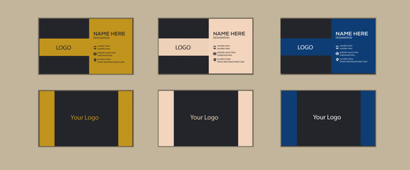 Bundle of business cards, Business card design template, Clean professional business card template, visiting card, business creative modern name card 