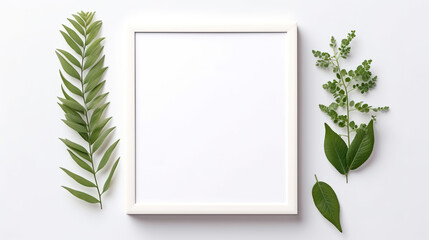 Present is isolated in a flat lay frame on a stark white background.