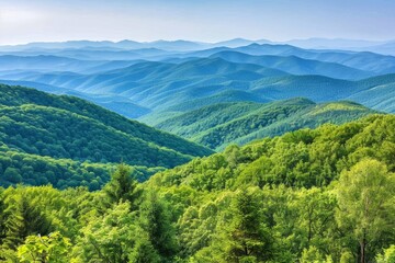 Obraz premium Breathtaking panorama of majestic mountains in the warm glow of a stunning sunset