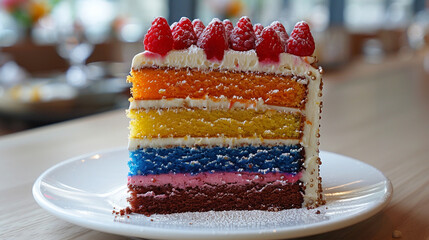 Rainbow Cake white background