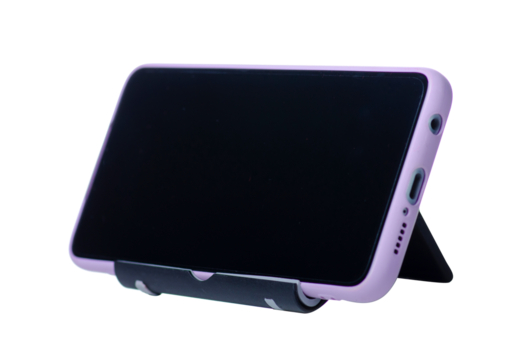 stand for mobile phone smartphone on white background isolation