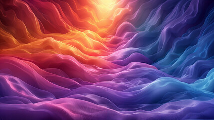 Obraz premium Rainbow colored stream of water abstract painting. Generative AI