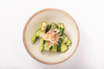 キュウリとミョウガの浅漬け