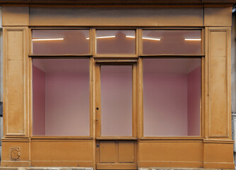 Old Parisian wooden shopfront