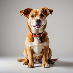 jack russell terrier on white